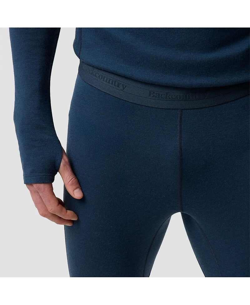 Backcountry Men's Cedars Rws Merino Mid-Wt Baselayer Bottom Midweight Long Underwear Bottoms