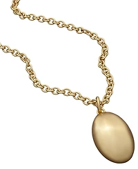 Donna Karan Gold-Tone Pebble Pendant Necklace