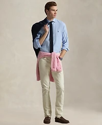 Polo Ralph Lauren Men's Classic-Fit Miniature Houndstooth Pattern Shirt