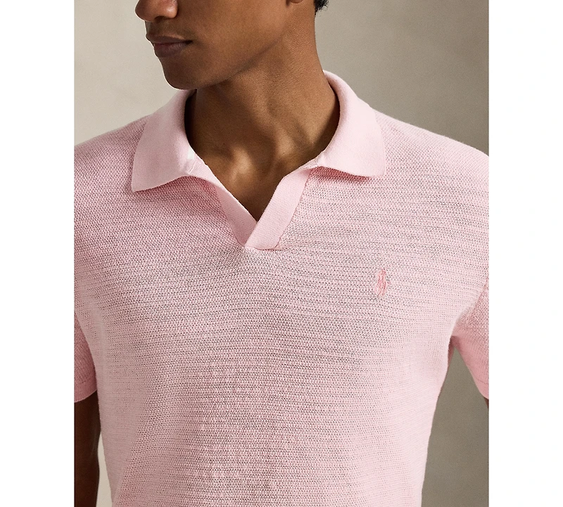 Polo Ralph Lauren Men's Short-Sleeve Textured Sweater Shirt
