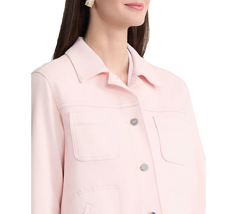 Jones New York Women's Patch Pocket Denim Jacket