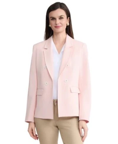 Jones New York Womens Open Front Faux Double Breasted Blazer