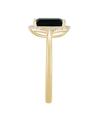 Macy's Swiss Blue Topaz (2-3/4 ct. t.w.) and Diamond Ring 14k Yellow Gold (also available Amethyst Onyx)