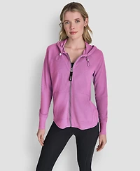 Dkny Women's Sport Zip-Front Hoodie Jacket