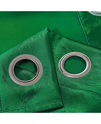 Olivia Gray 100% Polyester 190 Gsm Eloise Reversible Blackout Grommet Curtain Panel