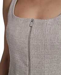 Calvin Klein Women's Zip-Front Novelty Vest