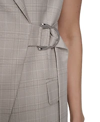 Calvin Klein Women's Collared Windowpane Vest Top