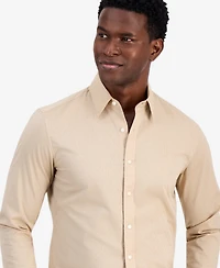 Michael Kors Men's Slim-Fit Dobby Dot Print Dress Shirt