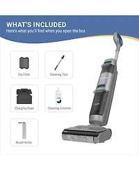 Tineco Go Sense GH301 Cordless 3-in-1 Floor Washer, Wet Dry Vacuum Mop, MessDetect Sensor, Self-Cleaning Dock
