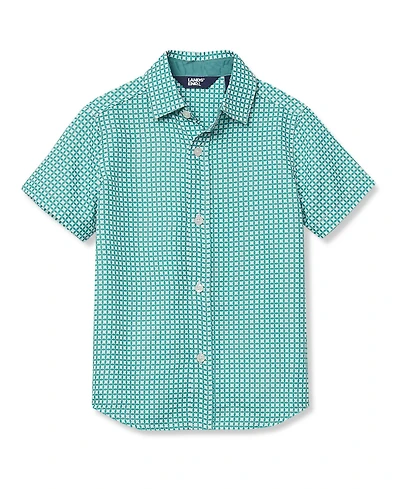 Lands' End Boys Short Sleeve Button Down Performance Shirt