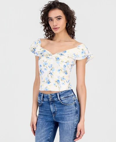Guess Women's Off-The-Shoulder Teodolinda Top