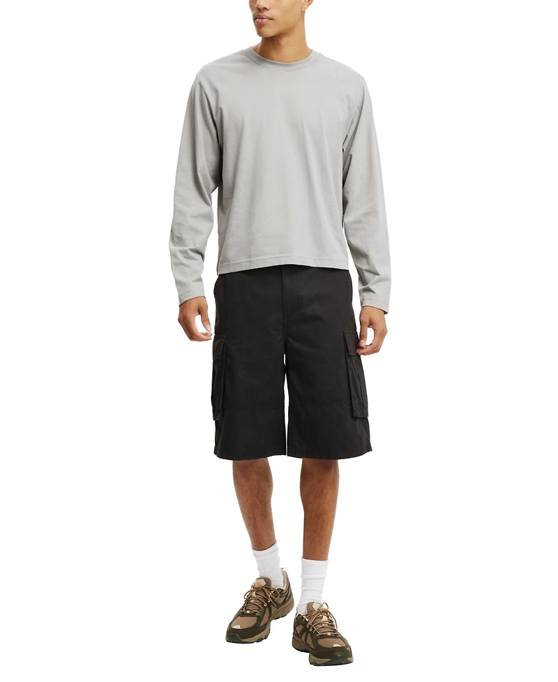 Cotton On Men's Cropped Long-Sleeve T-Shirt
