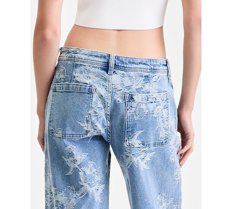 Guess Women's Zoya Wide-Leg Crop Jeans