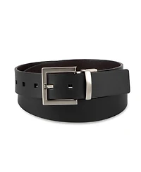 Calvin Klein Men's Reversible Rectangular Buckle Leather Belt