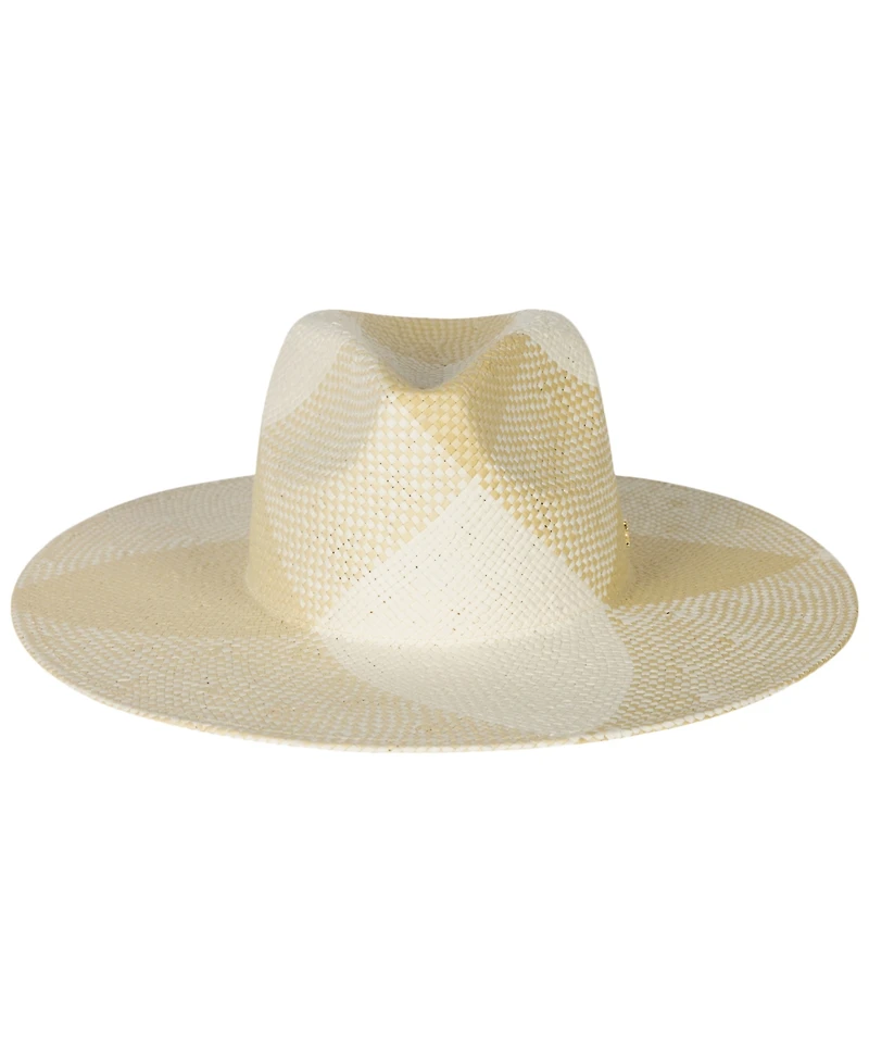 Lauren Ralph Lauren Plaid Weave Fedora Sun Hat