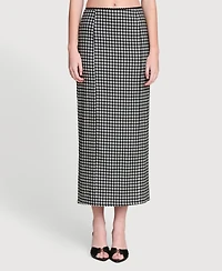 Avec Les Filles Women's Slim Fit Maxi Skirt