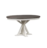 Liberty Furniture Pedestal Table in Poplar & Rubberwood Solids w Pine Veneer