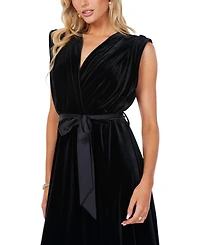 Bishop + Young Women's Bishop + Young Luxe Velvet Aeries Wrap Dress