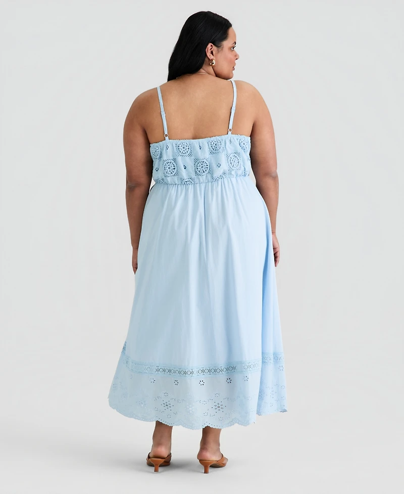 And Now This Trendy Plus Patchwork Top Maxi Dress, Macy's Exclusive