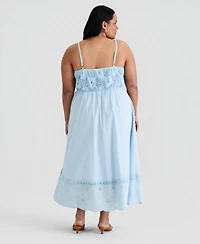 And Now This Trendy Plus Patchwork Top Maxi Dress, Macy's Exclusive