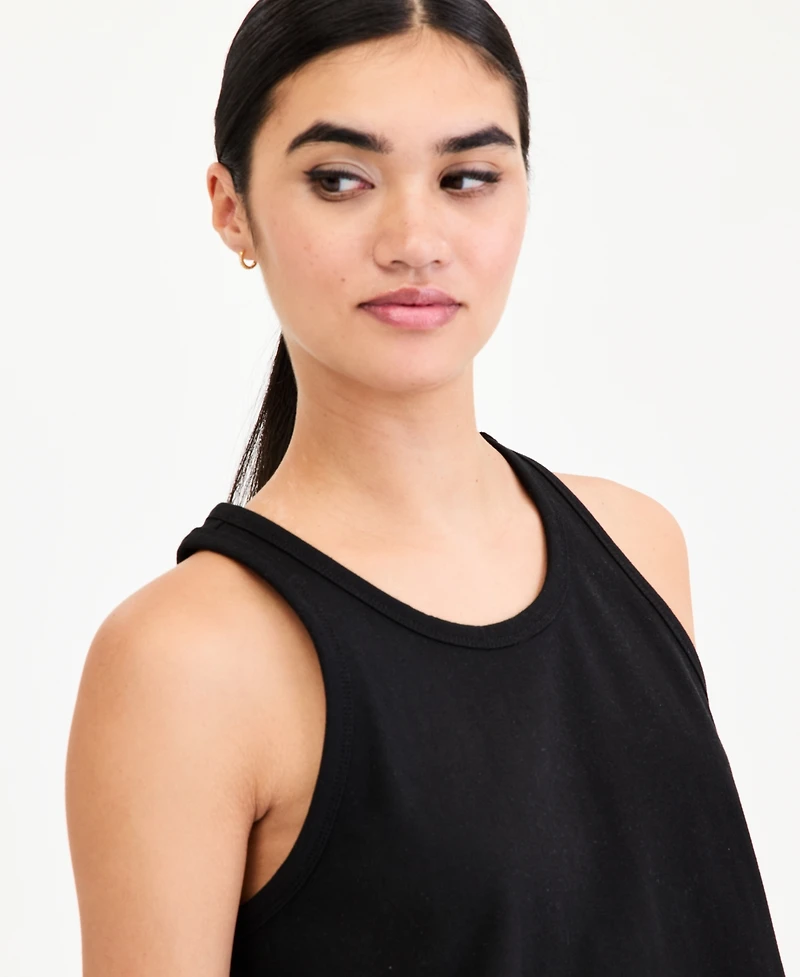 Bar Iii Women's High-Low Cotton Tank Top, Macy's Exclusive
