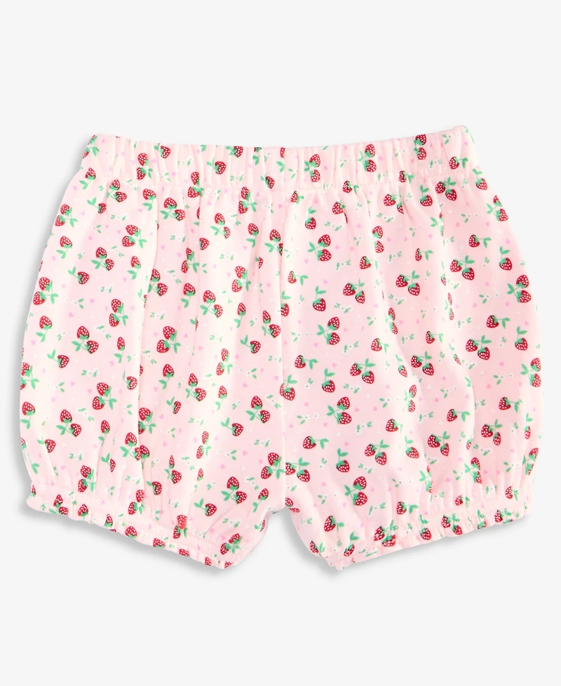 First Impressions Baby Girls' Mix & Match Strawberry Fields Shorts, Macy's Exclusive
