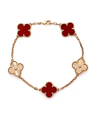 Pre-Owned Van Cleef & Arpels Vintage Alhambra 5 Motifs Bracelet