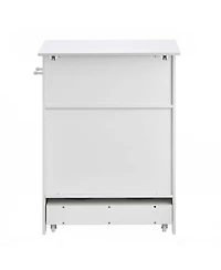 Aostirmotor All-in-One Pet Feeding Station: Elevated Dog Bowls & Storage Cabinet for Food and Toys