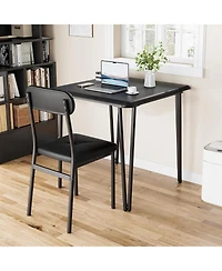 gaomon Small Dining Table Set for 2, Kitchen and Chairs of 3Pcs Room with 2 Upholstered