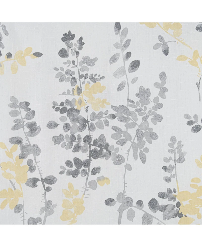 Olivia Gray 100% Polyester Aiden Printed Textured Grommet Curtain Panel