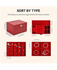 Yigii 3-Layer Jewelry Organizer with Removable Dividers for Flexible Storage