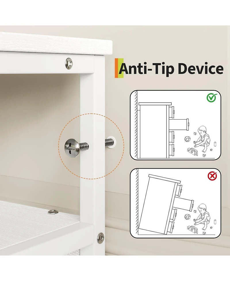 gaomon 63'' Fabric Long Dresser with 12 Drawers for Bedroom - Dresser Tv Stand for 55, 65