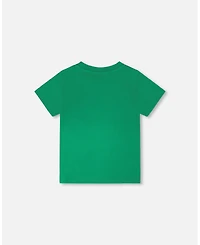 Deux par Big Boys Cotton Jersey T-Shirt with Print.