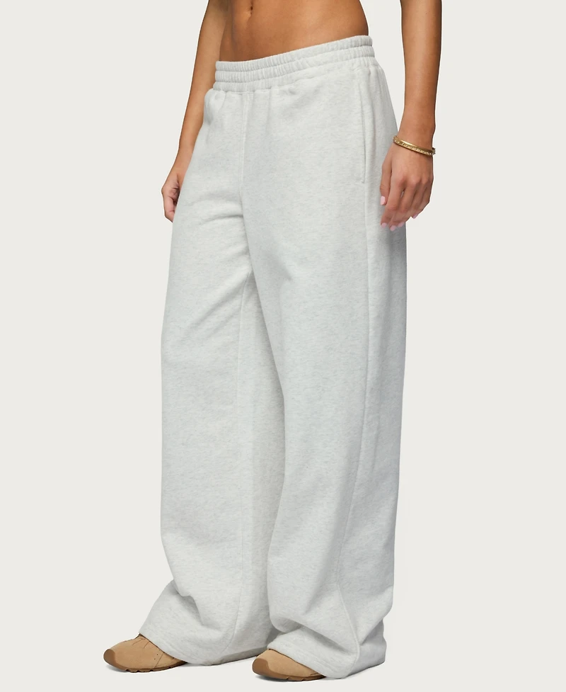 Edikted Women's Jacie Wide Leg Sweatpants