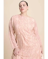 Eloquii Women's One Shoulder Asym Dress