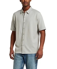 Weatherproof Vintage Men's Twill Short-Sleeve Button Shirt