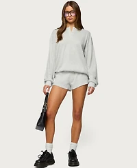 Edikted Women's Baila Waffle Henley Top