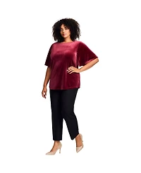 Avenue Plus Kimono Velour Sleeve Tee