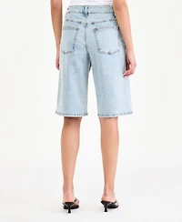 Bar Iii Women's Baggy Denim Shorts, Macy's Exclusive