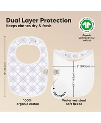 KeaBabies 8pk Baby Bibs for Boy, Drool Bib Boys and Girls, Infant Teething