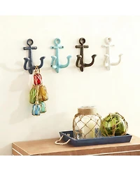 Yigii 4 Piece Metal Anchor Wall Hooks for Coats Hats