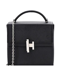 Pre-Owned HERMES Cinhetic Top Handle Bag Verso Chevre Mysore