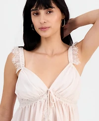 Women's Lace-Trim Handkerchief-Hem Tank Top, Macy's Exclusive