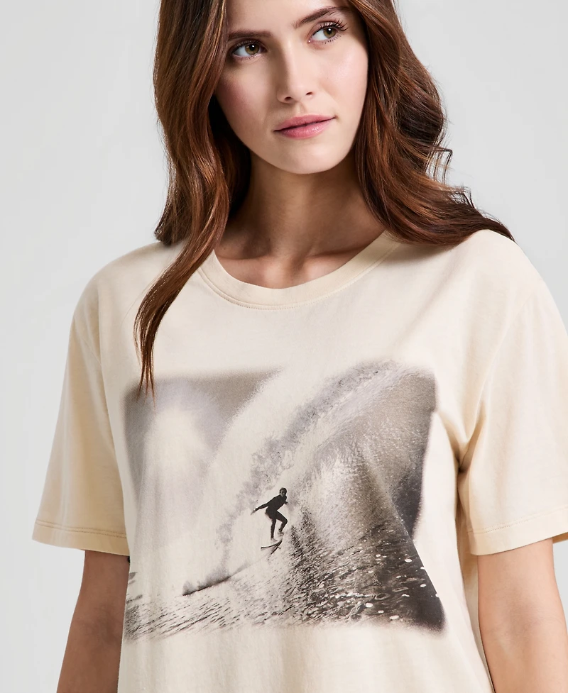 And Now This Women's Graphic-Print Crewneck T-Shirt, Macy's Exclusive