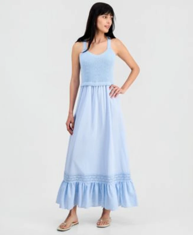 And Now This Petite Lace Inset Ruffle Slip Dress, Macy's Exclusive | Arden  Fair