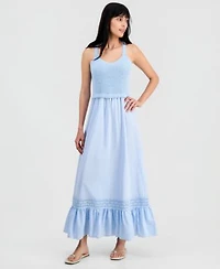 Now This Womens Crochet Top Maxi Dress Macys Exclusive