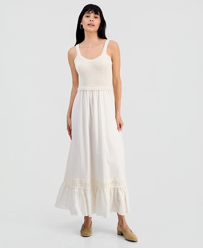 And Now This Womens' Crochet Top Maxi Dress, Macy's Exclusive