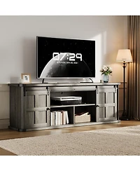 gaomon Farmhouse Tv Stand for 75 Inch Tv