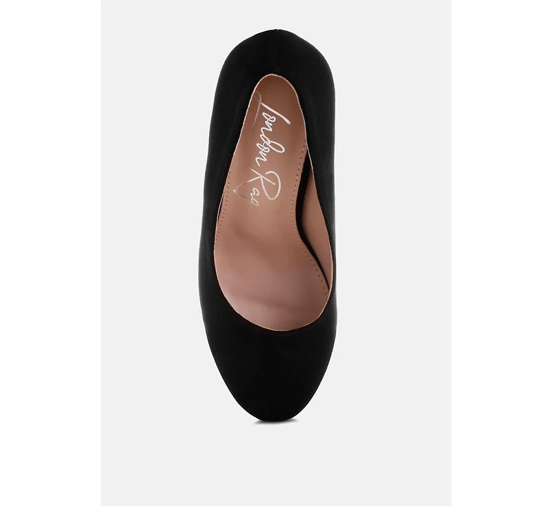 London Rag Womens Olanta Block Heel Pumps