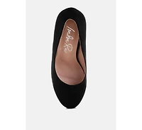 London Rag Womens Olanta Block Heel Pumps